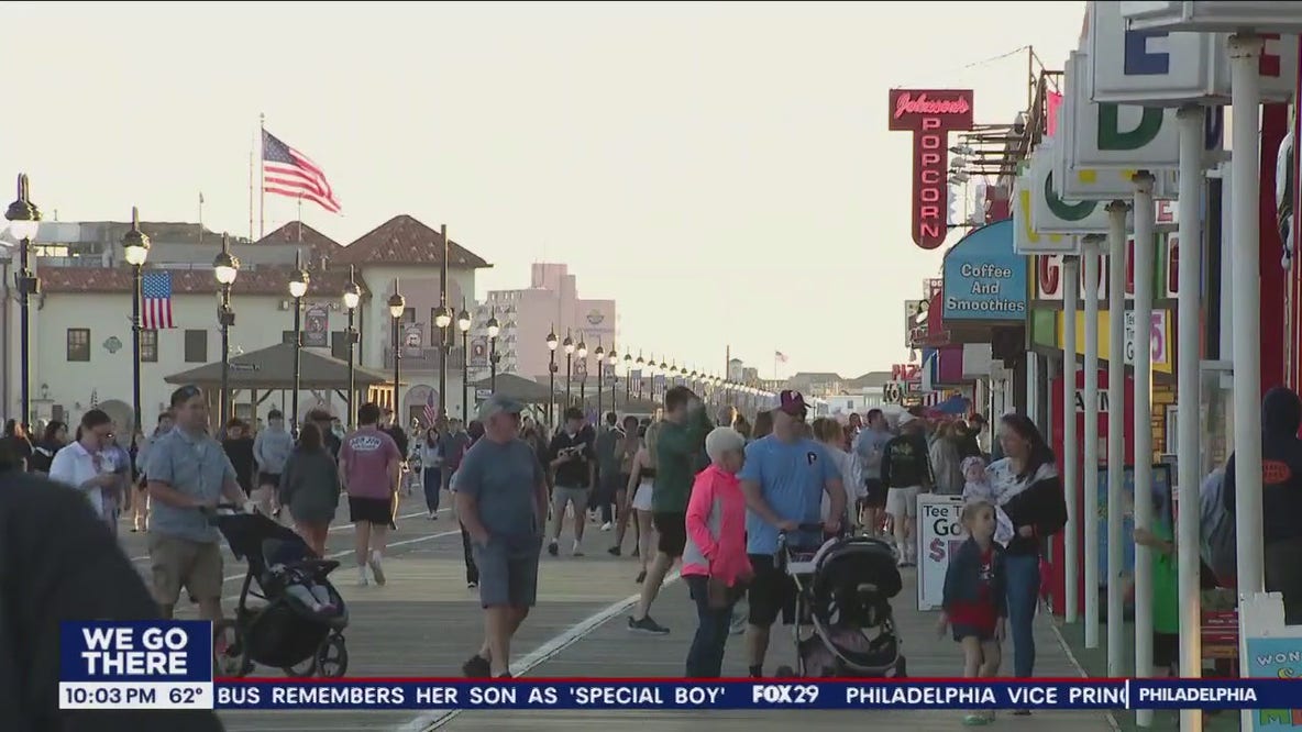 Beachgoers flock to Jersey shore for Memorial Day weekend
